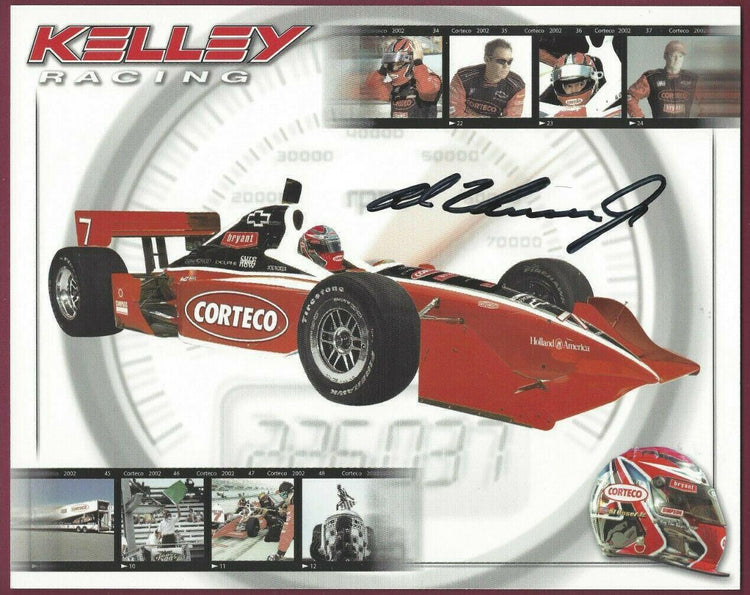 Al Unser Jr autographed 8x10 photo card - AutographsForSale.com