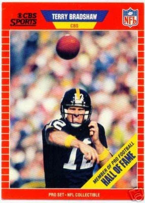 Terry Bradshaw Steelers 1989 Pro Set Announcers card - AutographsForSale.com