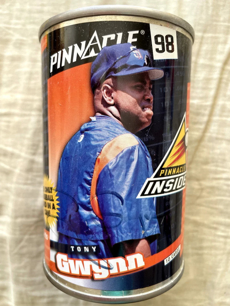 Tony Gwynn signed San Diego Padres 1998 Pinnacle can JSA - AutographsForSale.com