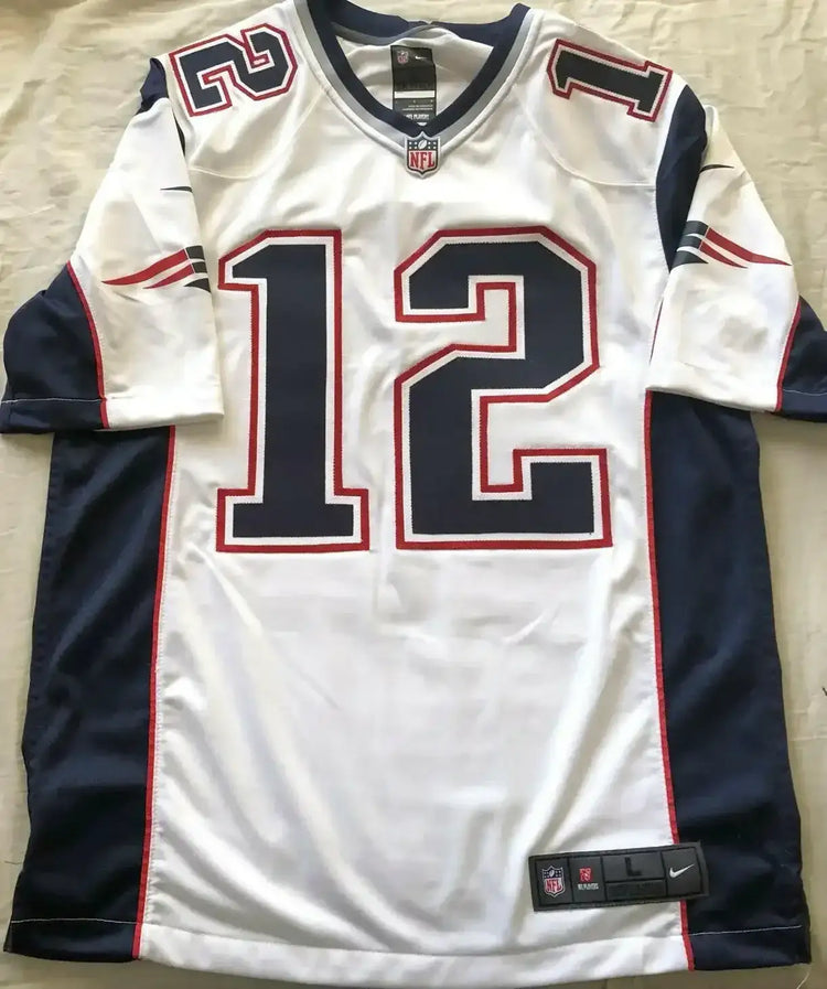 Tom Brady New England Patriots 2012 2013 2014 Nike jersey - AutographsForSale.com
