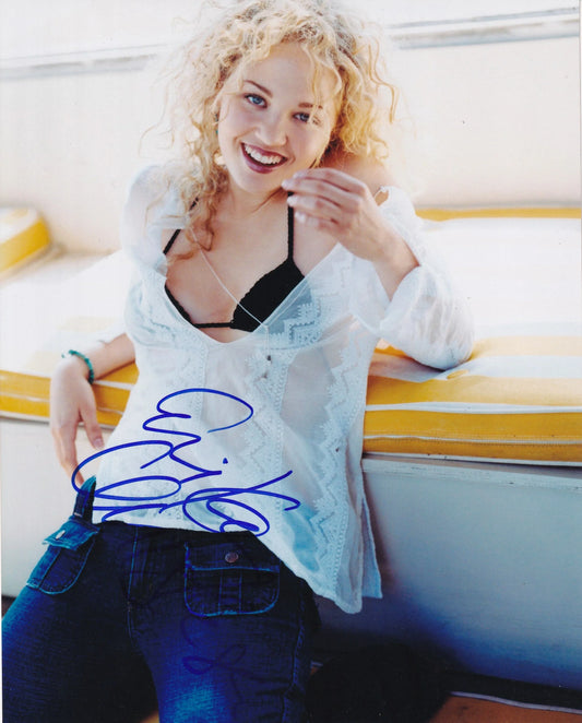 Erika Christensen autographed sexy 8x10 black bra photo - AutographsForSale.com