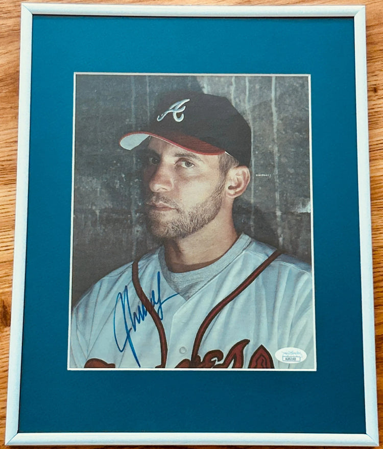 John Smoltz autographed Braves 8x10 photo framed JSA - AutographsForSale.com