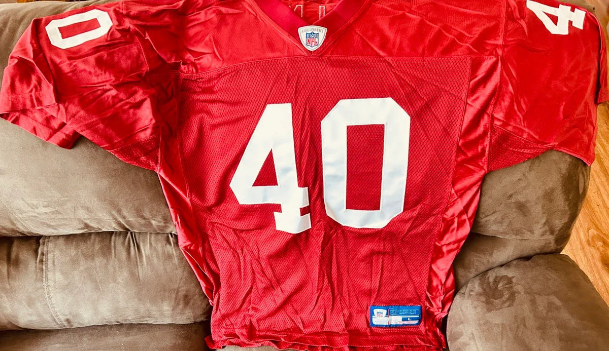 Pat Tillman Arizona Cardinals 2001 Reebok stitched red size LARGE jersey - AutographsForSale.com