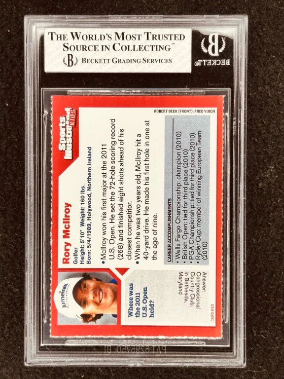 Rory McIlroy 2011 Sports Illustrated for Kids golf Rookie Card Graded BGS 6 ExMt - AutographsForSale.com