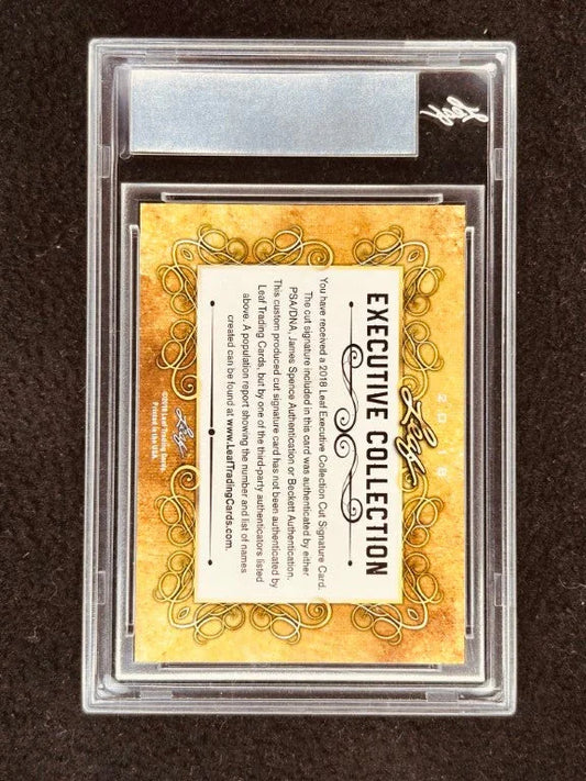 John David Crow 2018 Leaf Masterpiece Cut Signature certified signed card 1/1 Heisman Texas A&M JSA - AutographsForSale.com