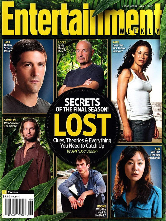 LOST cast 2010 Entertainment Weekly magazine issue Evangeline Lilly Somerhalder PRISTINE - AutographsForSale.com