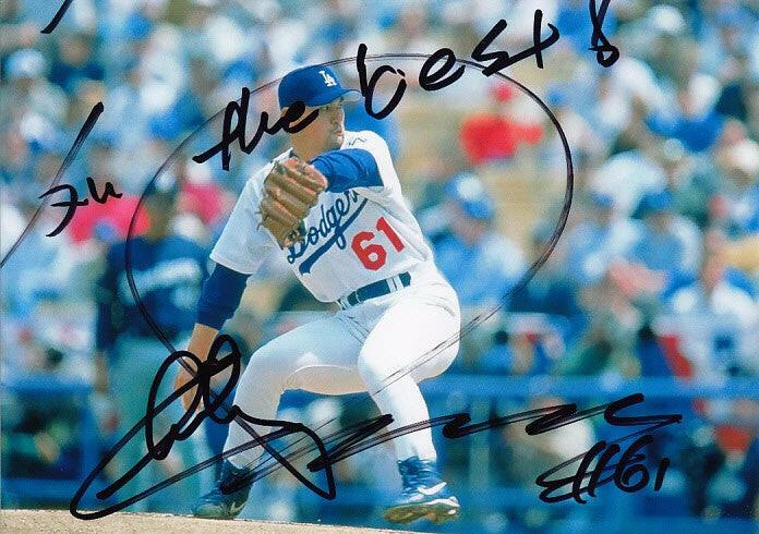 Chan Ho Park autographed LA Dodgers 5x7 photo w/ All The Best BAS - AutographsForSale.com