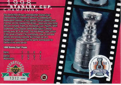 Steve Yzerman signed Red Wings 1998 Stanley Cup Champions UDA card - AutographsForSale.com