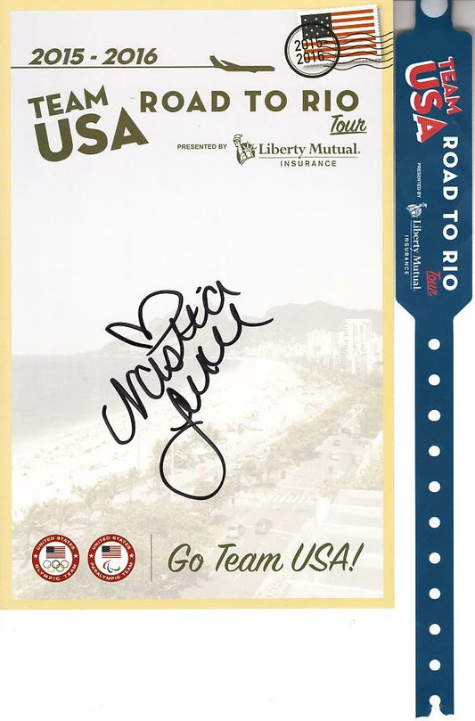 Nastia Liukin signed 2015 2016 US team Road to Rio US Olympic team card - AutographsForSale.com