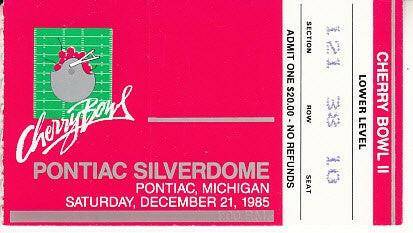 1985 Cherry Bowl football ticket stub Maryland 35 Syracuse Orange 18 - AutographsForSale.com