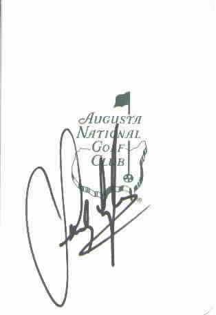 Sandy Lyle autographed Augusta National Masters scorecard - AutographsForSale.com