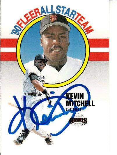 Kevin Mitchell signed SF Giants 1990 Fleer All-Star card MLB hologram - AutographsForSale.com