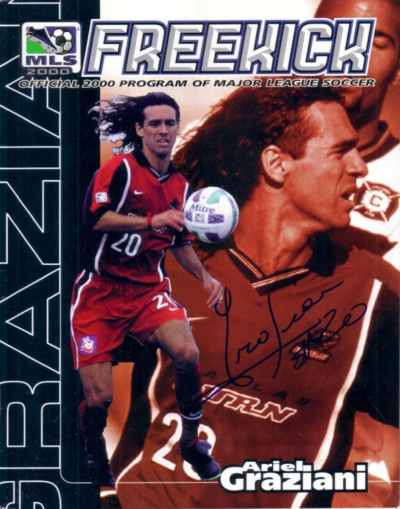Ariel Graziani autographed 2000 MLS Dallas Burn program - AutographsForSale.com