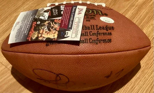 Joe Theismann signed Wilson NFL Game Football JSA Redskins - AutographsForSale.com