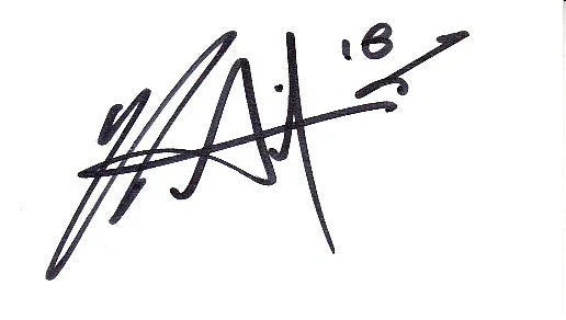 Se Ri Pak autographed back of blank business card - AutographsForSale.com