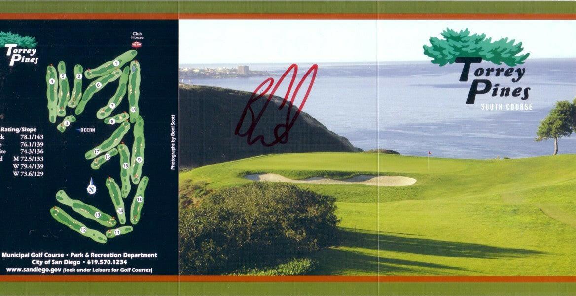 Ben Curtis autographed Torrey Pines golf scorecard - AutographsForSale.com