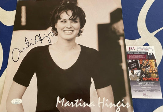 Martina Hingis signed 1999 WTA Tour tennis calendar photo full name signature JSA - AutographsForSale.com
