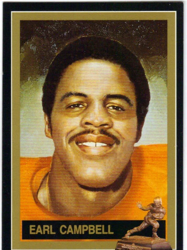Earl Campbell Texas Longhorns 1977 Heisman Winner card - AutographsForSale.com