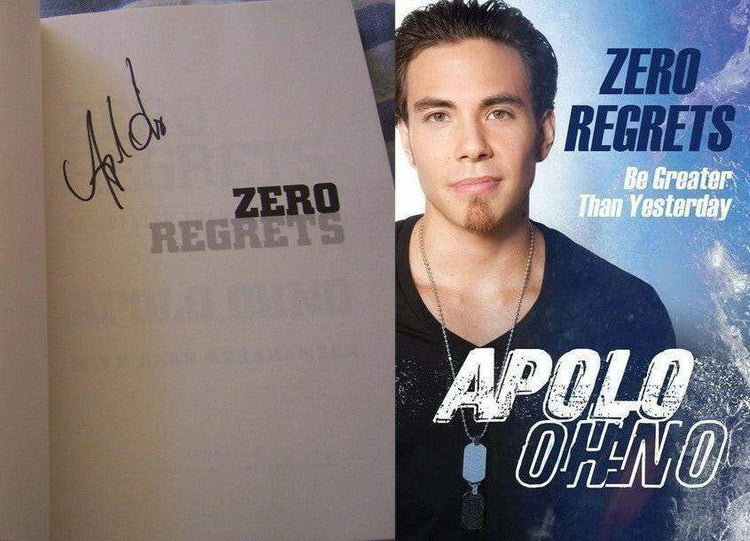 Apolo Anton Ohno autographed Zero Regrets 1st edition book - AutographsForSale.com