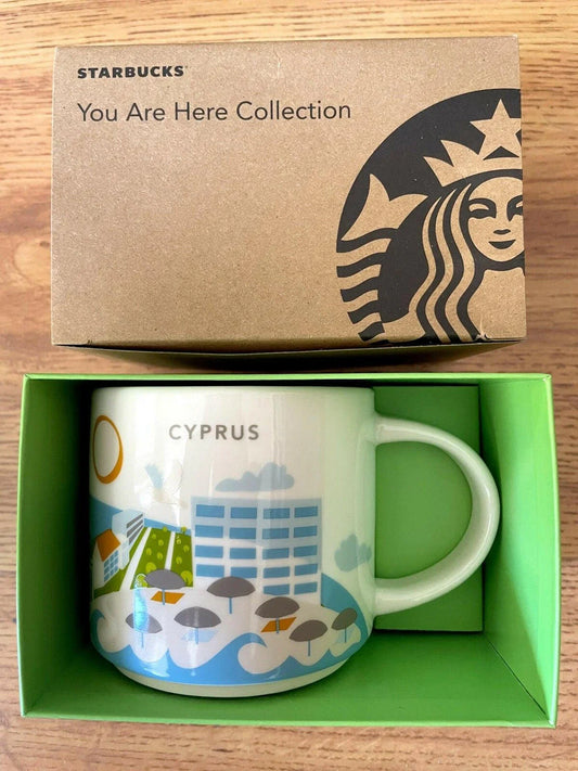 Starbucks 2013 You Are Here Collection Cyprus 14 ounce collector coffee mug NEW - AutographsForSale.com