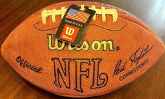 Tony Dorsett signed NFL game football with HOF JSA Dallas Cowboys - AutographsForSale.com