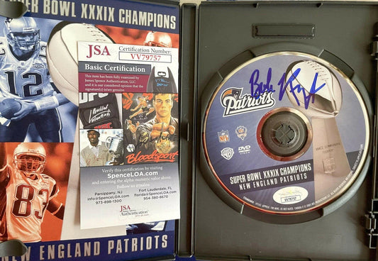 Robert Bob Kraft signed Patriots Super Bowl 39 Champions DVD JSA - AutographsForSale.com