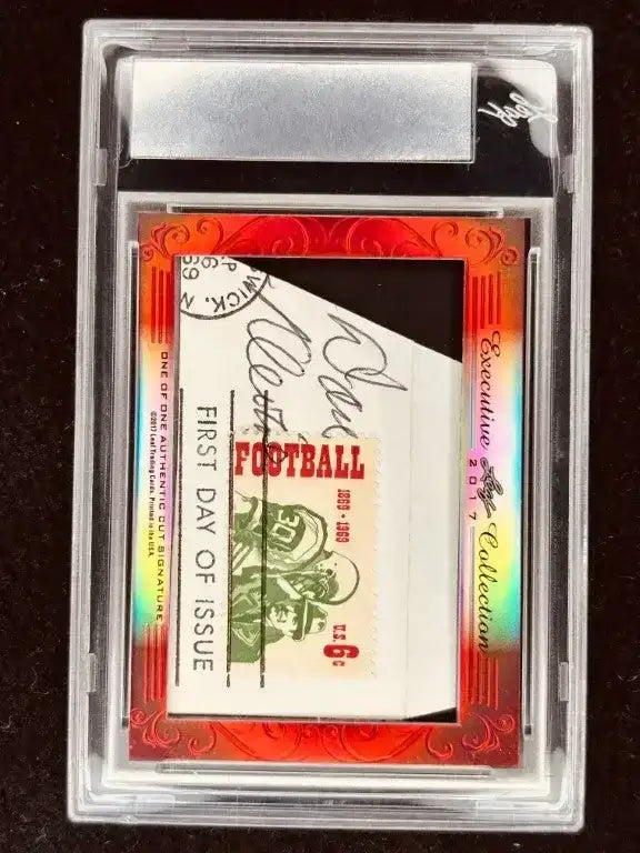 Ara Parseghian & Dan Devine 2017 Leaf Masterpiece Cut Signature certified signed card 1/1 JSA Notre Dame - AutographsForSale.com