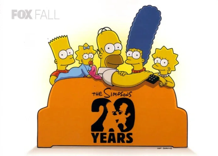 The Simpsons 20 Years 2009 Comic-Con 5x7 Fox promo card - AutographsForSale.com