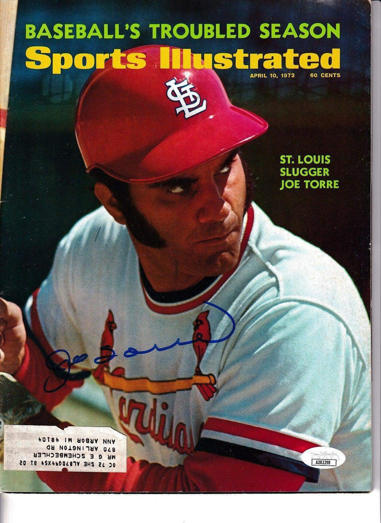 Joe Torre signed St Louis Cardinals 1972 Sports Illustrated magazine JSA - AutographsForSale.com