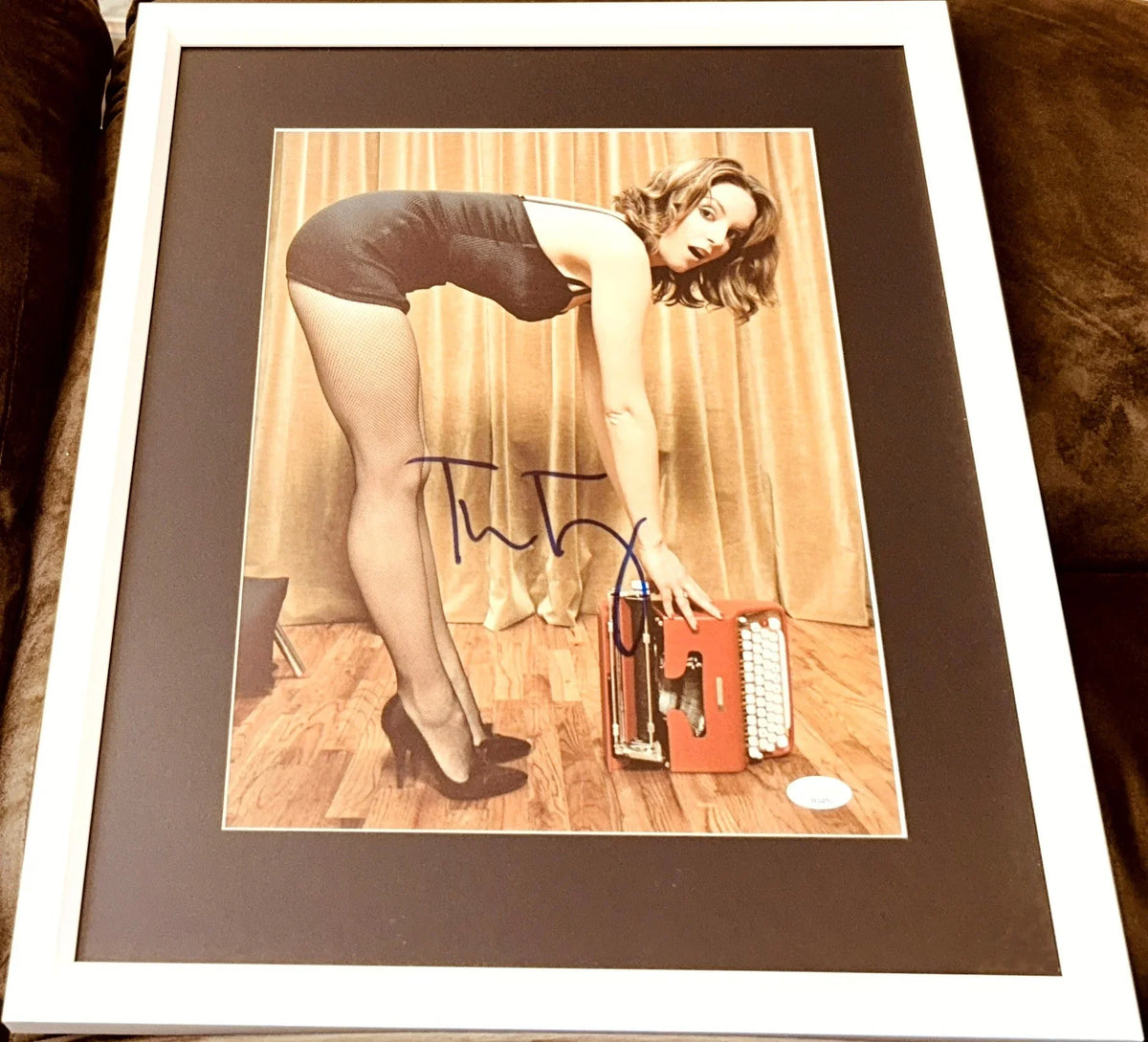 Tina Fey autographed sexy 11x14 photo framed JSA - AutographsForSale.com