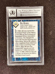 Bill Russell autographed Boston Celtics 1991 Sports Illustrated for Kids card BAS graded 10 - AutographsForSale.com