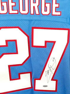 Eddie George signed 1997 Tennessee Oilers Starter jersey TRISTAR - AutographsForSale.com