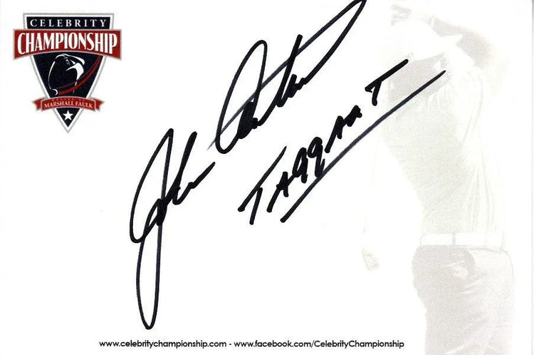 John Ashton Beverly Hills Cop Axel F signed 4x6 blank card w/ Taggart - AutographsForSale.com