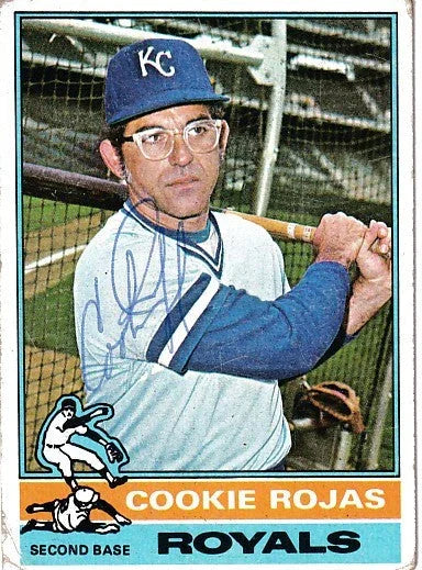 Cookie Rojas autographed Kansas City Royals 1976 Topps card - AutographsForSale.com