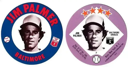 2 Jim Palmer Baltimore Orioles 1978 MSA discs (Papa Gino’s and Tastee-Freez) - AutographsForSale.com