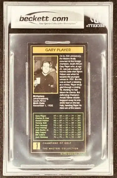 Gary Player autographed 1961 Masters Champion golf card BAS slabbed - AutographsForSale.com