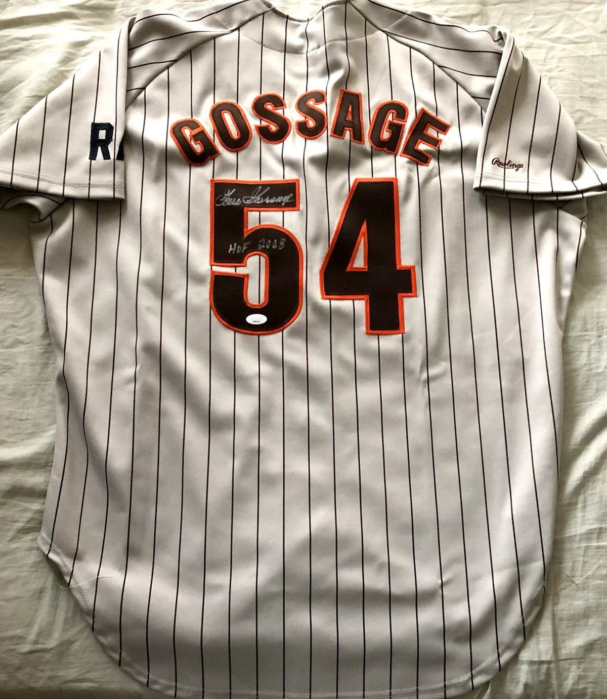 Goose Gossage signed SD Padres 1985 1986 1987 Rawlings game model jersey JSA - AutographsForSale.com