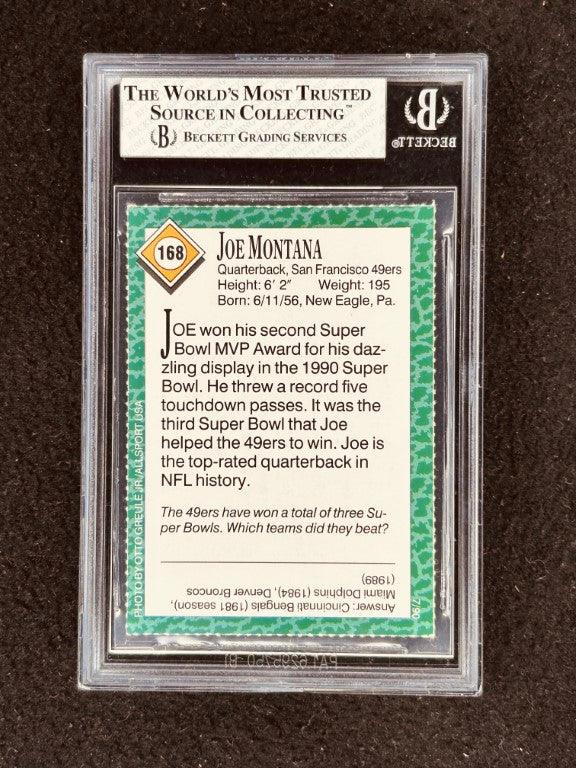 Joe Montana San Francisco 49ers 1990 Sports Illustrated for Kids card BGS Graded 8 NrMt-Mt - AutographsForSale.com