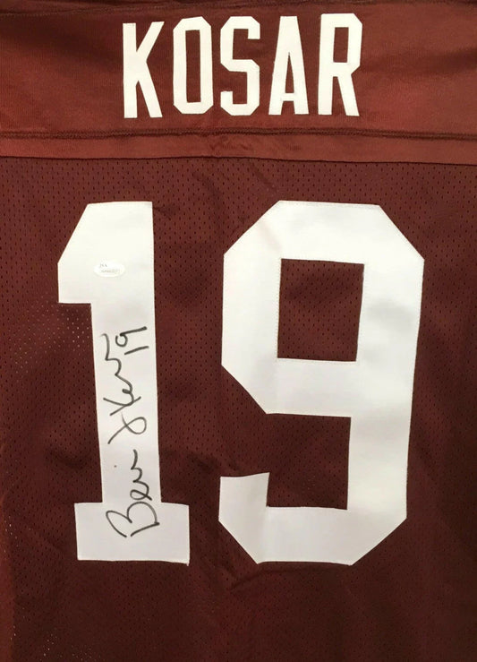 Bernie Kosar autographed Cleveland Browns Champion stitched jersey JSA Witness - AutographsForSale.com