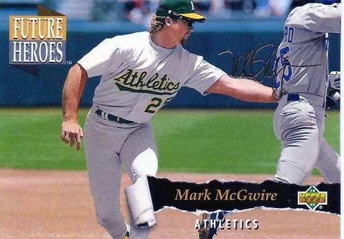 Mark McGwire Oakland A’s 1993 Upper Deck Future Heroes insert card - AutographsForSale.com