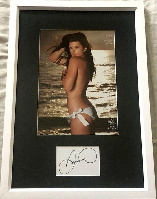 Danica Patrick autograph framed with Sports Illustrated Swimsuit photo JSA - AutographsForSale.com