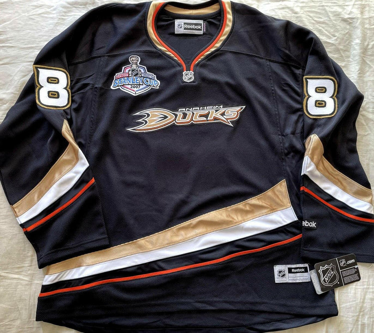 Teemu Selanne Anaheim Ducks Reebok 2007 Stanley Cup Finals jersey - AutographsForSale.com