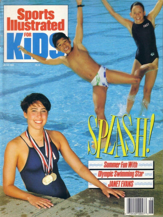 Janet Evans 1989 Sports Illustrated for Kids magazine - AutographsForSale.com