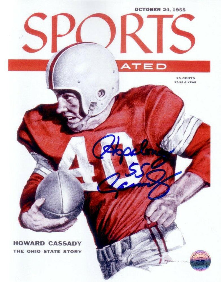 Howard Hopalong Cassady signed Ohio St 1955 Sports Illustrated cover 8x10 print - AutographsForSale.com