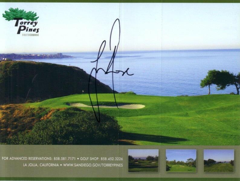 Justin Rose autographed Torrey Pines South golf scorecard - AutographsForSale.com