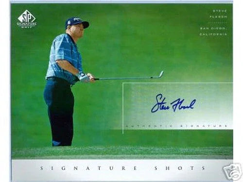 Steve Flesch certified signed 2004 SP Signature golf 8x10 card - AutographsForSale.com