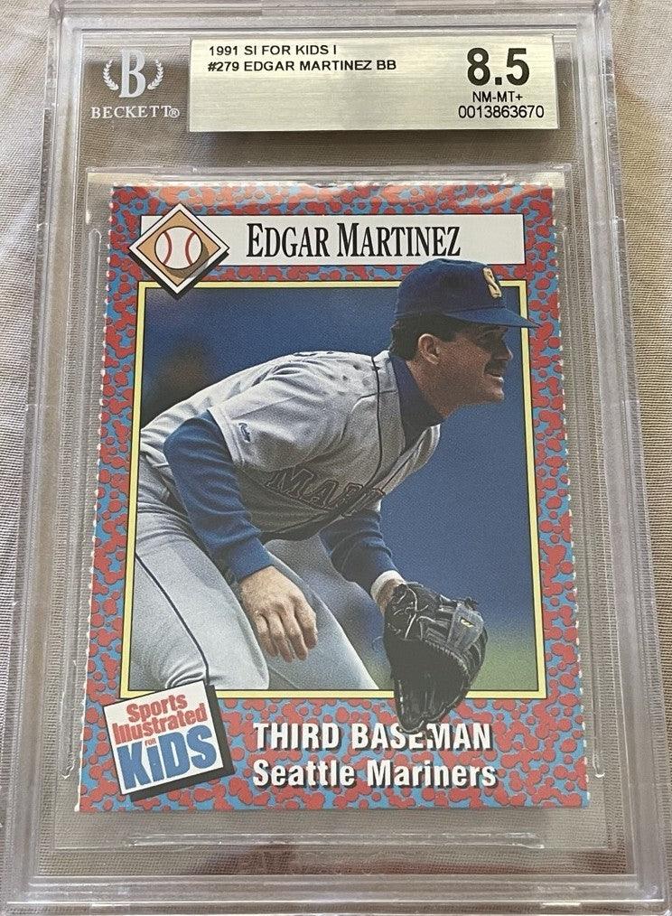 Edgar Martinez Seattle Mariners 1991 Sports Illustrated for Kids card BGS Graded 8.5 - AutographsForSale.com