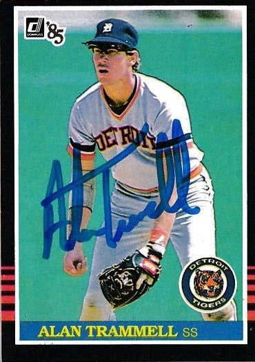 Alan Trammell autographed Detroit Tigers 1985 Donruss card - AutographsForSale.com