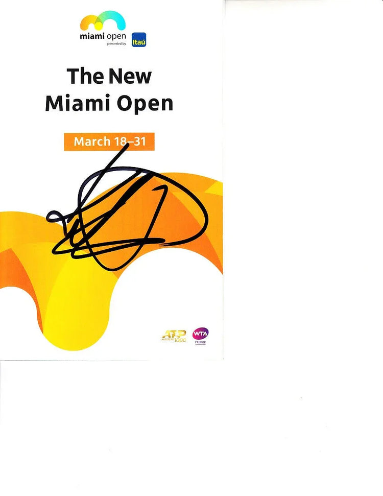 Petra Kvitova signed 2019 Miami Open tennis tournament map & program - AutographsForSale.com