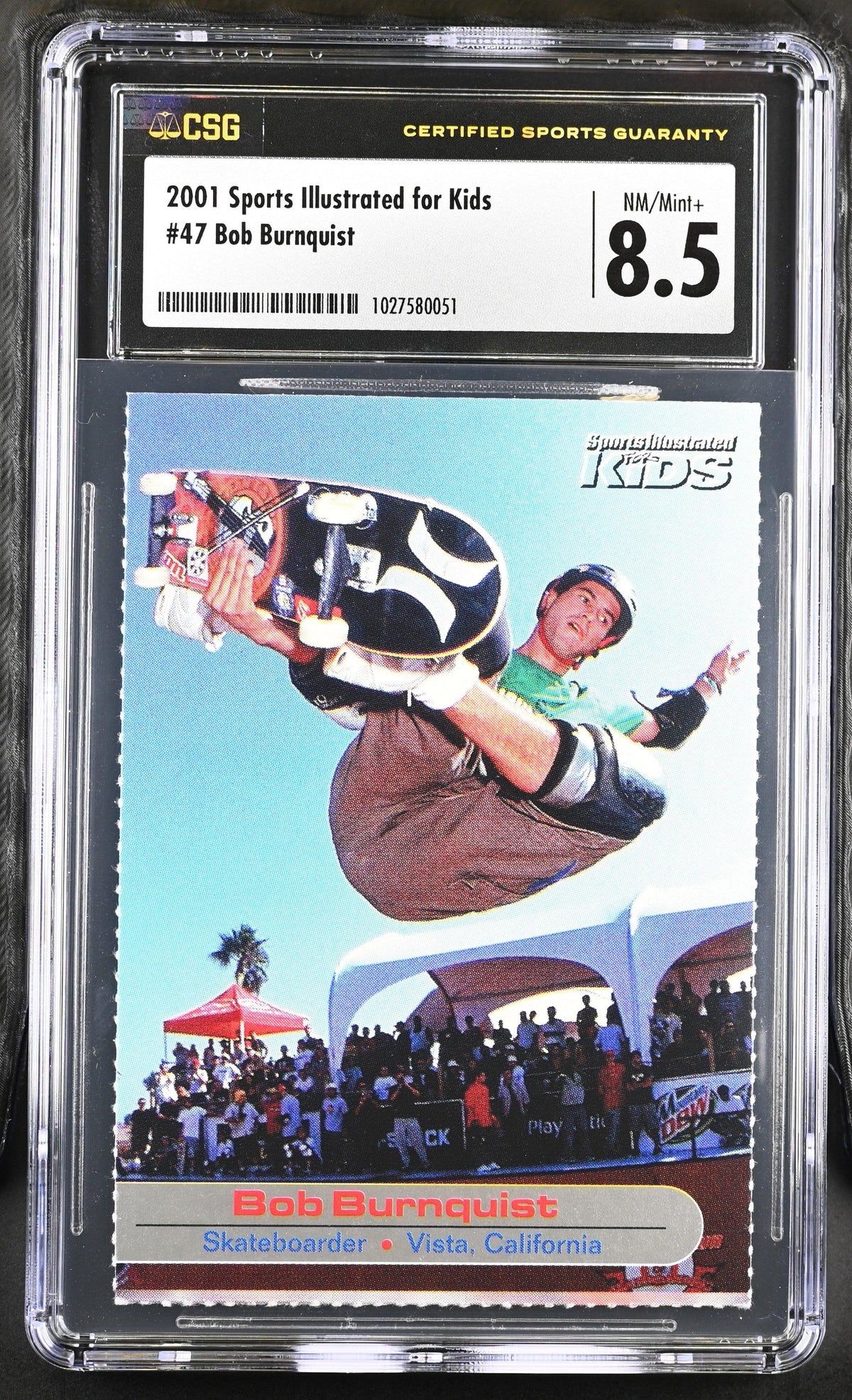 Bob Burnquist 2001 SI for Kids skateboarding RC CSG 8.5 NmMt - AutographsForSale.com